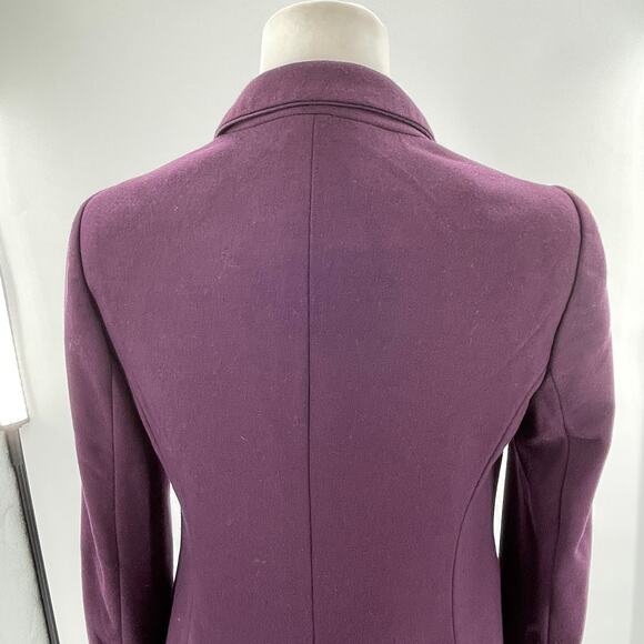 The Limited Purple Plum Ribbon Trim Classic Career Jacket Blazer S - Picture 9 of 12